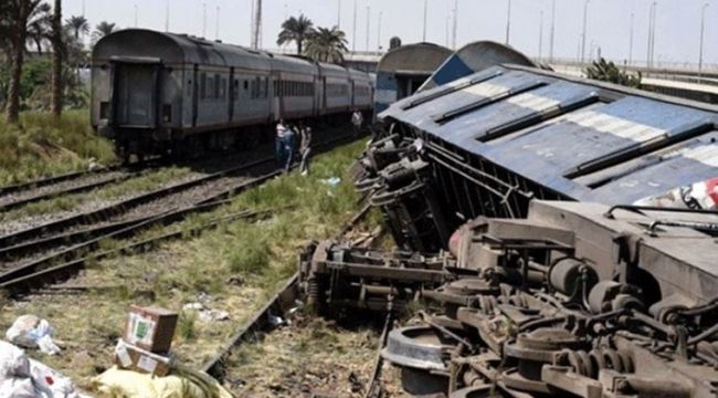 Mısır'da tren kazası