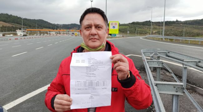 Otoyol geçiş ücretini ödemeyi unutunca icralık oldu