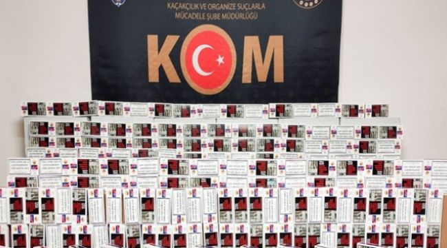 Piyasaya sürülmek istenen kaçak tütün ürünleri ele geçirildi