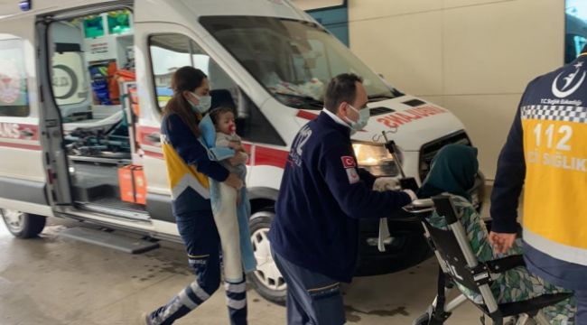 Sobadan zehirlenen aile hastaneye kaldırıldı
