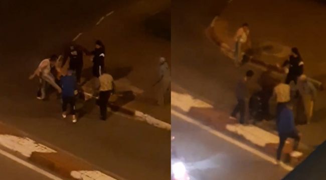 Sokak ortasında bayıltan dayak