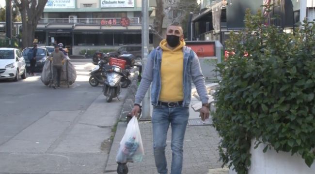 "Seni süzgece çeviririm" diyerek bıçakla tehdit etti