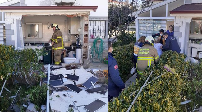 Tüp bomba gibi patladı