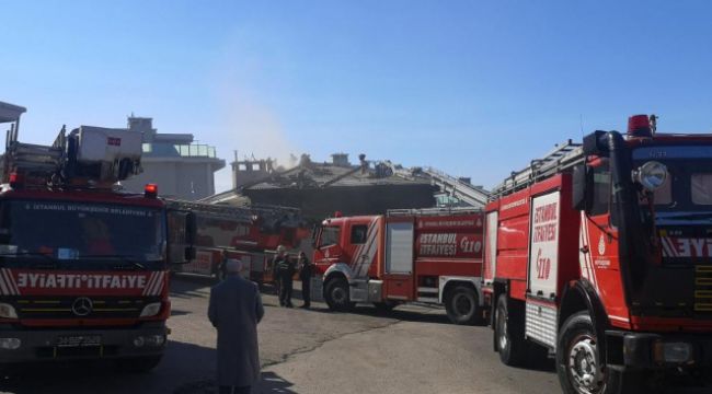 Villada korkutan yangın