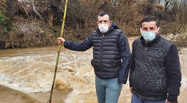 3 yıldır akmayan dere taştı