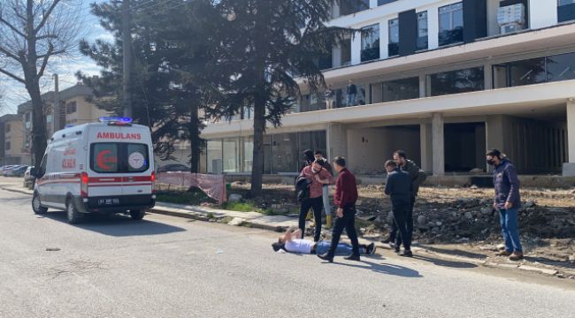 Başına güneş geçince motosikletten düştü