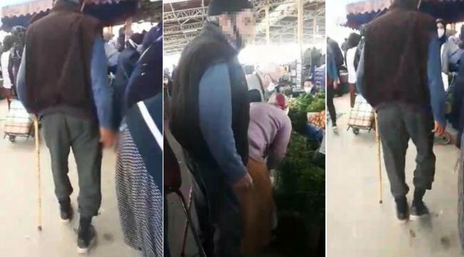 Bastonlu tacizci gözaltına alındı