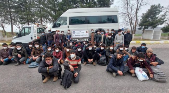 Batman'da 102 düzensiz göçmen yakalandı