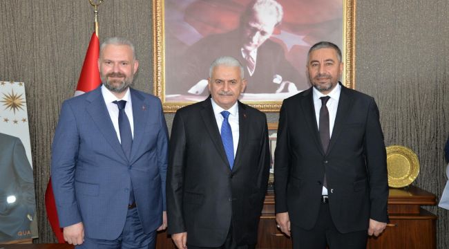 BİNALİ YILDIRIM'DAN MENEMEN ZİYARETİ