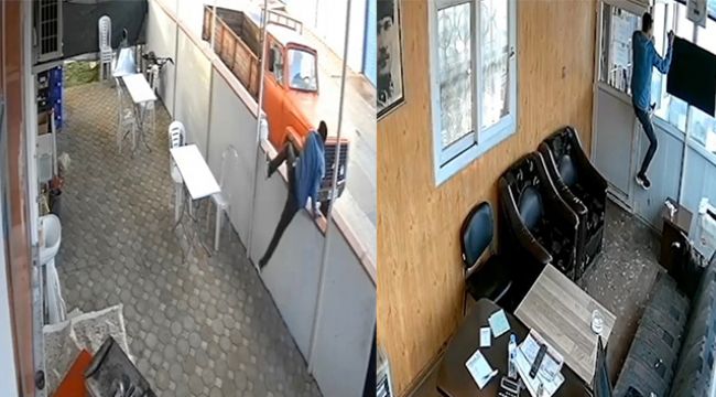 Engel tanımayan hırsız kamerada