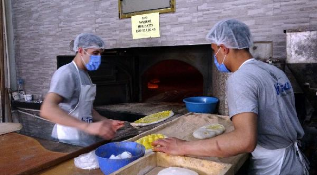 Fırında yeni uygulama: Pandemi pide hattı