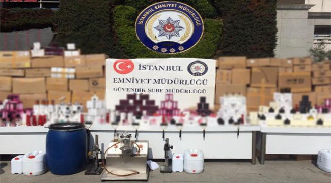 İstanbul'da 18 milyon liralık sahte parfüm ele geçirildi