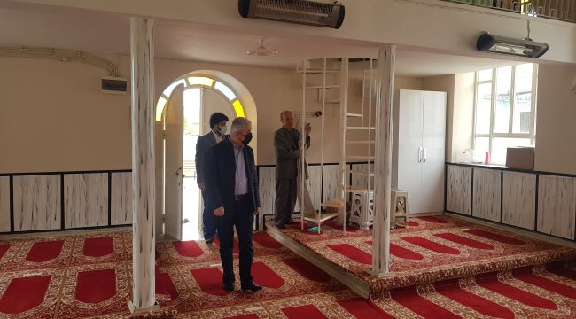 İZMİR'DE CAMİLERE KORONA VİRÜS DENETİMİ