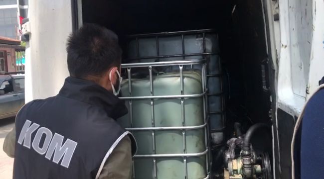 İZMİR'DE KAÇAK AKARYAKIT OPERASYONU