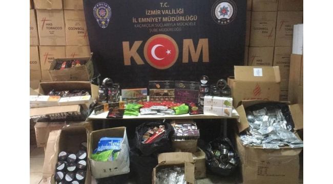 İZMİR'DE KAÇAKÇILIK OPERASYONU