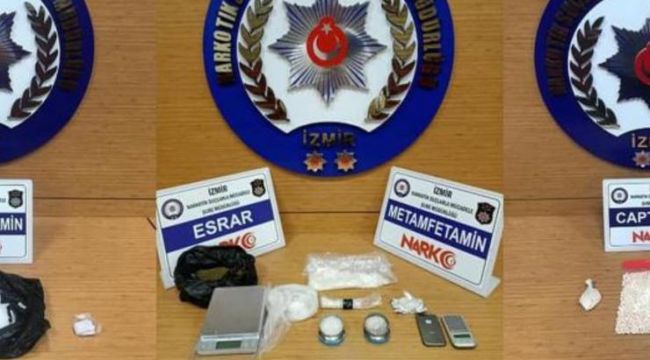 İZMİR'DE UYUŞTURUCU OPERASYONLARI