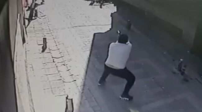 Kağıthane'de silahlı dehşet kamerada