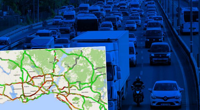 Kısıtlama öncesi İstanbul'da trafik kilit