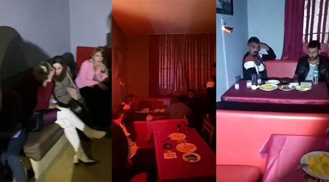 Metruk bina görünümlü pavyona baskın düzenlendi