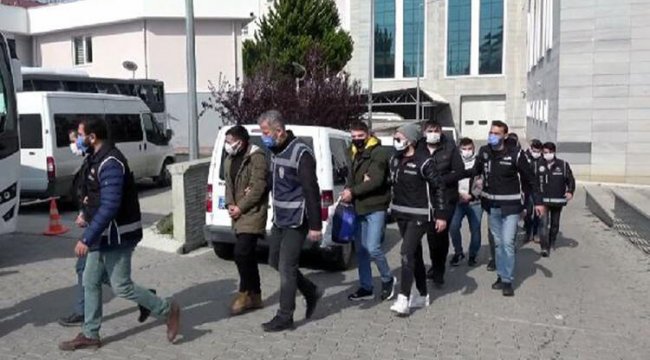 Samsun'da suç örgütü operasyonunda 11 kişi adliyede