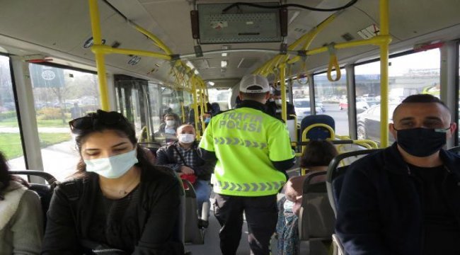 Toplu taşıma araçlarına koronavirüs denetimi