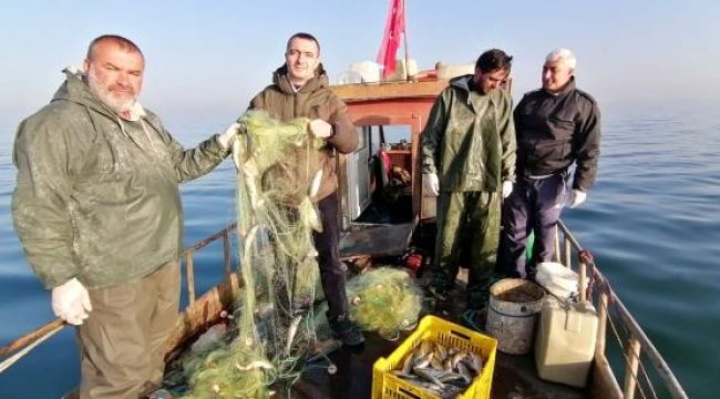 Van Gölü'nde inci kefali bereketi