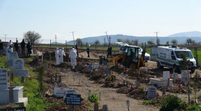 Yanlış yere defnedilen kişi çıkarılarak aile mezarlığına defnedildi
