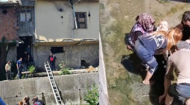 12 metreden zemine çakıldı, hayata tutundu