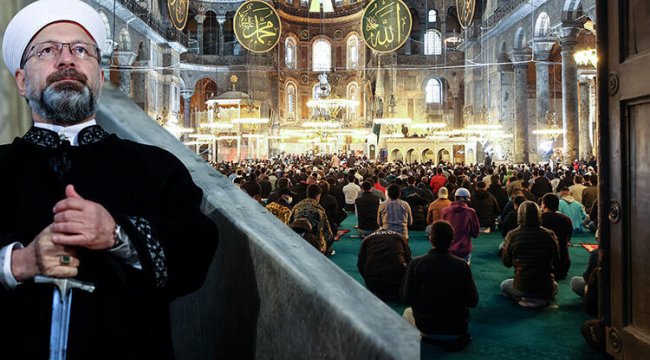 Ayasofya-i Kebir Camii'nde 87 yıl sonra ilk bayram namazı