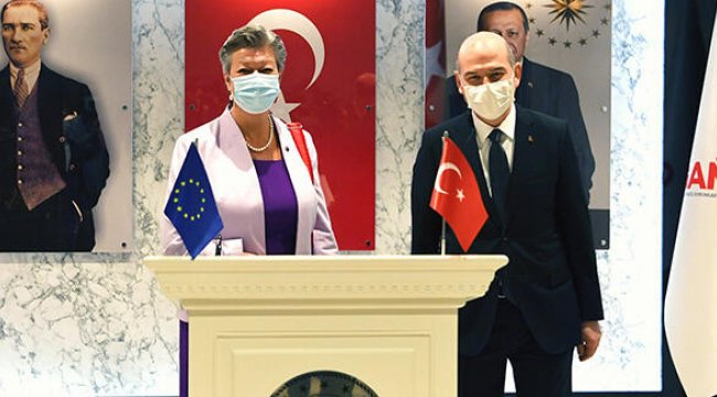 Bakan Soylu, AB heyetiyle görüştü