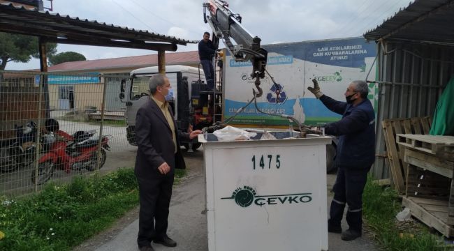 BERGAMA'DA 22 TON CAM ATIK TOPLANDI