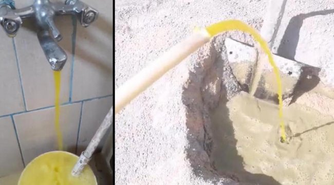 Çeşmeden sarı renkte su aktı, 2 kişi hastanelik oldu