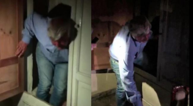 Ceza yememek için kıyafet dolabına saklandı