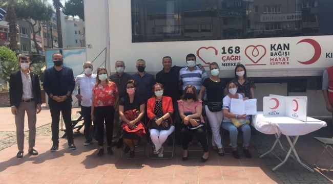 CHP ALİAĞA'DAN KAN BAĞIŞINA DESTEK