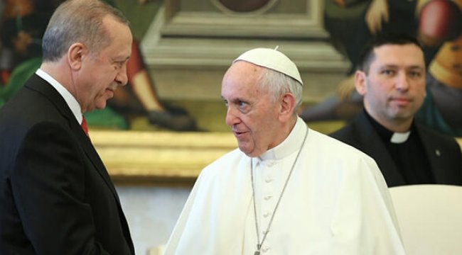 Cumhurbaşkanı Erdoğan, Papa ile görüştü