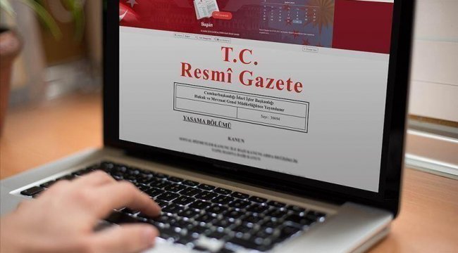 Cumhurbaşkanı kararları Resmi Gazete'de