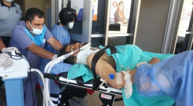 Elektrik akımına kapılan işçi ağır yaralandı