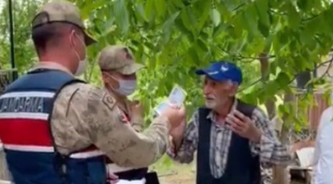 Emekli maaşı çalındı, jandarma aynı gün bulup getirdi