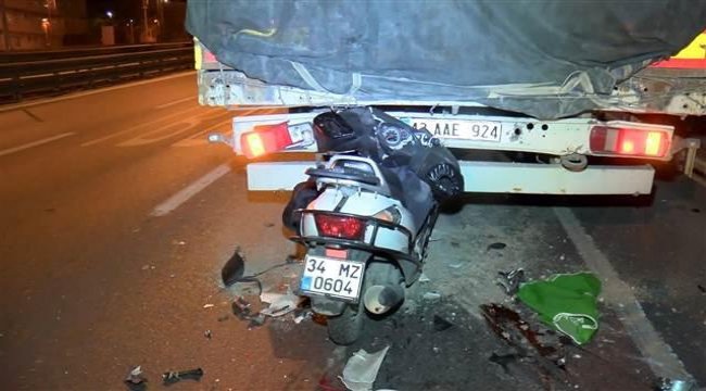 İstanbul'da kan donduran kaza