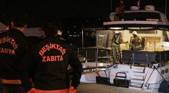İstanbul'da lüks teknede yangın!