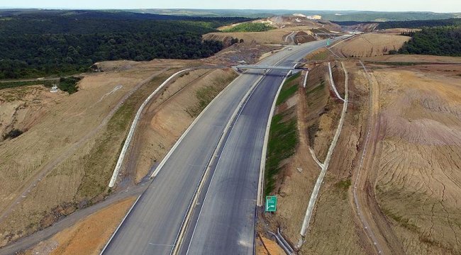 Kuzey Marmara Otoyolu'nun 7. kesiminin inşası tamamlandı