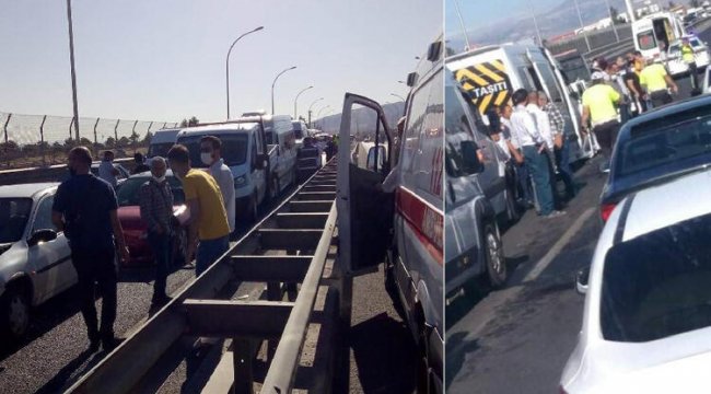 Malatya'da 9 araç birbirine girdi, ortalık savaş alanına döndü