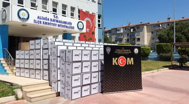 MİLYONLARCA MAKARON ELE GEÇİRİLDİ