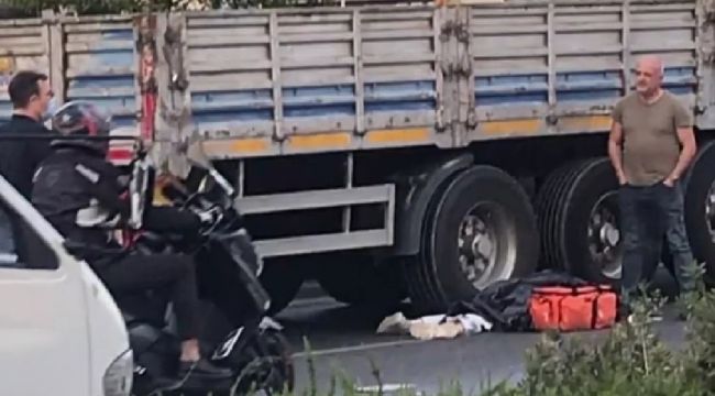 MOTOSİKLET İLE TIR ÇARPIŞTI