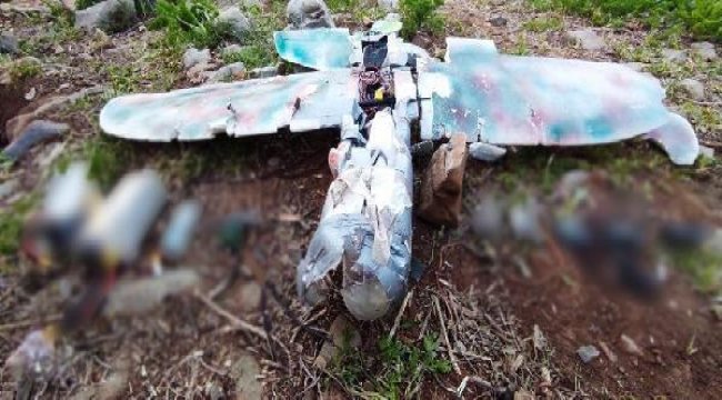 PKK'nın maket uçağı vurularak düşürüldü