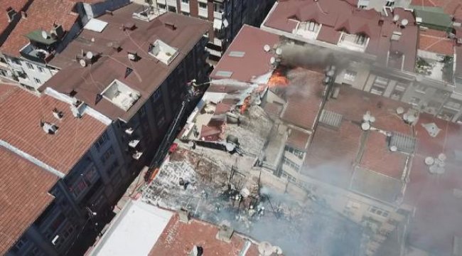 Rami'de korkutan yangın