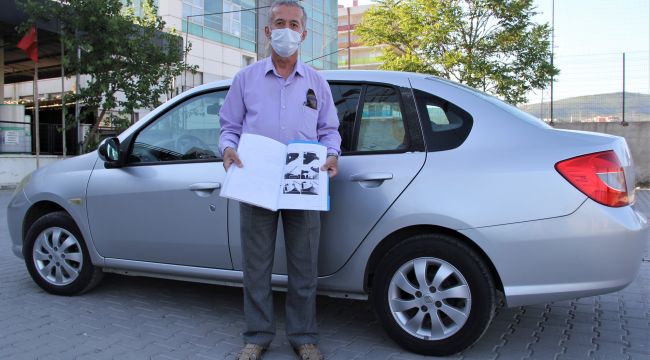 SIFIR ALDIĞI OTOMOBİLİ BOYALI ÇIKTI