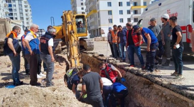 Siirt'te altyapı çalışmasında göçük