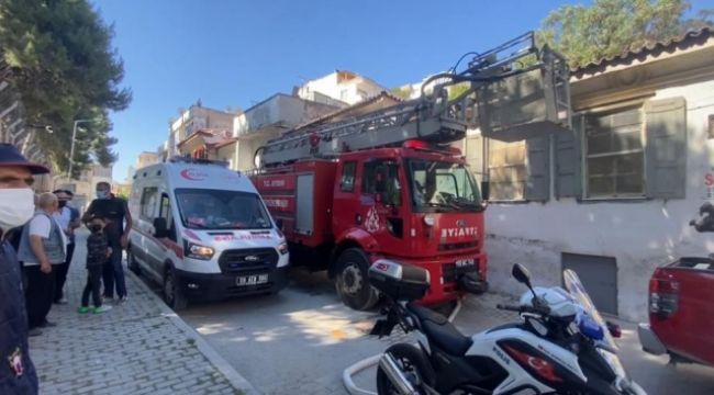 Uyuşturucu bağımlıları metruk binayı ateşe verdi