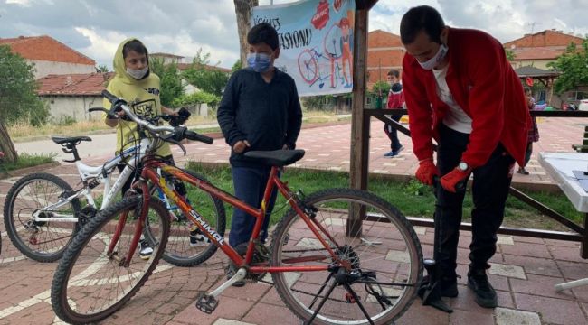 400 çocuk artık rahat rahat bisiklet binebilecek